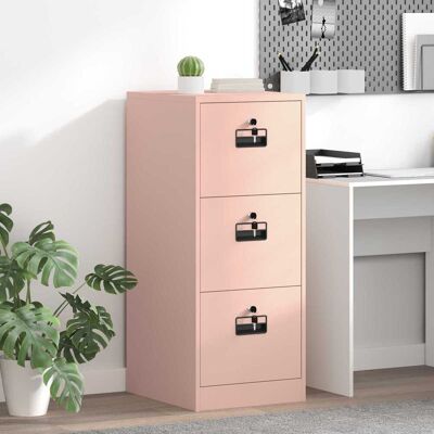 VIDAXL Armadio Per File Con Cassetto Rosa 44 X 50 X 106.5 Cm VIDAXL Armadio Per File Con Cassetto Rosa 44 X 50 X 106.5 Cm