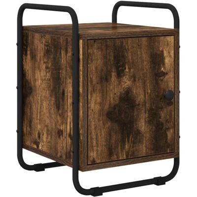 VIDAXL Armadio Da Notte Rovere Fumo Legno Ingegnerizzato VIDAXL Armadio Da Notte Rovere Fumo Legno Ingegnerizzato