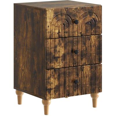 VIDAXL Armadio Da Notte Con Cassetto Rovere Fumo 43x 41 X 66,5 Cm VIDAXL Armadio Da Notte Con Cassetto Rovere Fumo 43x 41 X 66,5 Cm