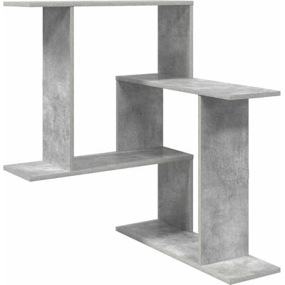 VIDAXL Scaffale Da Parete Grigio Cemento 67 X 67 X 87 Cm VIDAXL Scaffale Da Parete Grigio Cemento 67 X 67 X 87 Cm