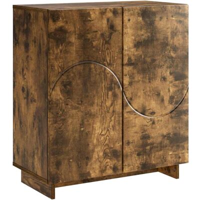 VIDAXL Credenza Rovere Fumo 67 X 34,5 X 75 Cm Legno Ingegnerizzato VIDAXL Credenza Rovere Fumo 67 X 34,5 X 75 Cm Legno Ingegnerizzato