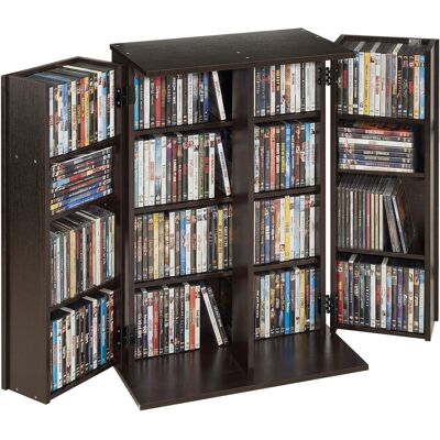 VEVOR Mobile Portaoggetti Scaffale Organizer Per Cd Dvd, Mobiletto 610 X 368 X 846 Mm Per Libri Riviste Giochi Contenitore 16 Scomparti Multimediale Per Ufficio Salotto Soggiorno, Colore Marrone VEVOR Mobile Portaoggetti Scaffale Organizer Per Cd Dvd, Mobiletto 610 X 368 X 846 Mm Per Libri Riviste Giochi Contenitore 16 Scomparti Multimediale Per Ufficio Salotto Soggiorno, Colore Marrone