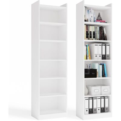 OEM Mobile Libreria Rimini 50 Cm 7 Ripiani Per Libri E Raccoglitori Per Ufficio Bianco OEM Mobile Libreria Rimini 50 Cm 7 Ripiani Per Libri E Raccoglitori Per Ufficio Bianco