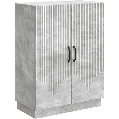 VIDAXL Credenza Grigio Cemento 66 X 34,5 X 87 Cm Legno VIDAXL Credenza Grigio Cemento 66 X 34,5 X 87 Cm Legno