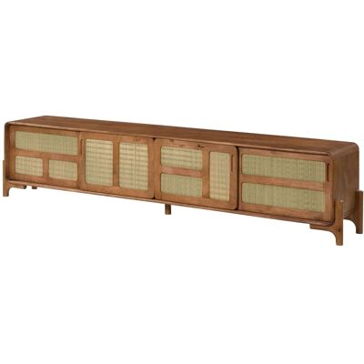Massivmoebel24 Mobile Tv Mango Marrone Chiaro Laccato 240x40x50 Cm Montato Parzialmente Mizumi 107 Massivmoebel24 Mobile Tv Mango Marrone Chiaro Laccato 240x40x50 Cm Montato Parzialmente Mizumi 107