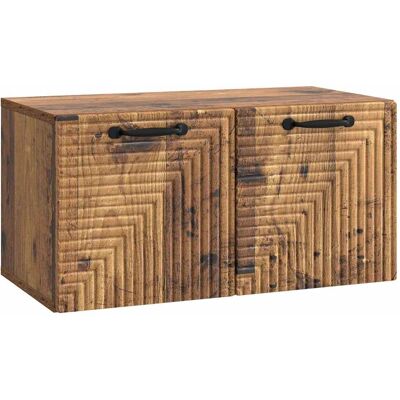 VIDAXL Mobile Porta Tv Da Muro Legno Antico 59,5 X 31 X 30 Cm VIDAXL Mobile Porta Tv Da Muro Legno Antico 59,5 X 31 X 30 Cm