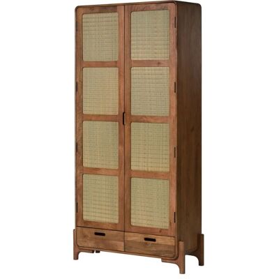 Massivmoebel24 Armadio Mango Marrone Chiaro Laccato 100x40x200 Cm Montato Parzialmente Mizumi 110 Massivmoebel24 Armadio Mango Marrone Chiaro Laccato 100x40x200 Cm Montato Parzialmente Mizumi 110