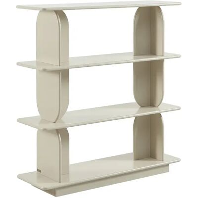 Unique Scaffale Con 3 Ripiani In Mdf Beige - Lusoria Unique Scaffale Con 3 Ripiani In Mdf Beige - Lusoria