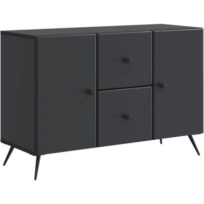 VIDAXL Credenza Nero 89 X 34,5 X 60 Cm Legno Ingegnerizzato VIDAXL Credenza Nero 89 X 34,5 X 60 Cm Legno Ingegnerizzato