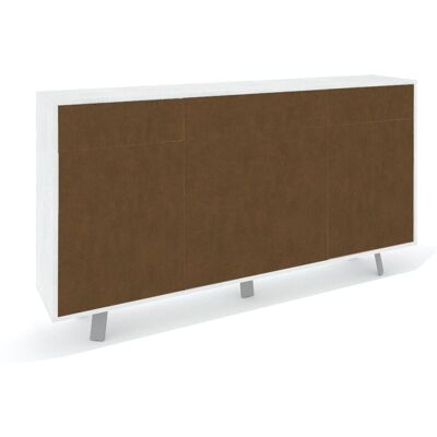 GIORDANOSHOP Mobile Soggiorno Madia 3 Ante 3 Cassetti 164x41x92 Cm Ossido Bianco E Ruggine GIORDANOSHOP Mobile Soggiorno Madia 3 Ante 3 Cassetti 164x41x92 Cm Ossido Bianco E Ruggine