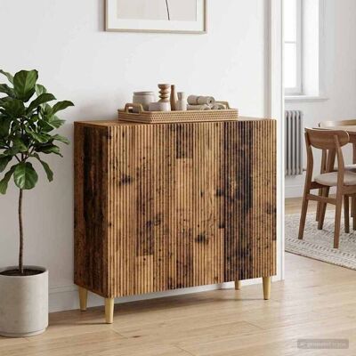 VIDAXL Credenza Legno Antico 89 X 34,5 X 80 Cm Legno Ingegnerizzato VIDAXL Credenza Legno Antico 89 X 34,5 X 80 Cm Legno Ingegnerizzato