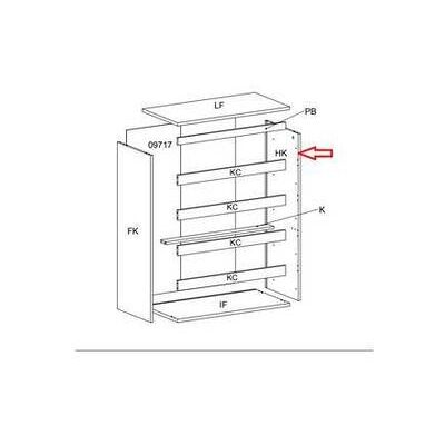 MARCA R Fianco Hk X Kit Cassettiera 5c Nova 77x40x107 Bianca MARCA R Fianco Hk X Kit Cassettiera 5c Nova 77x40x107 Bianca