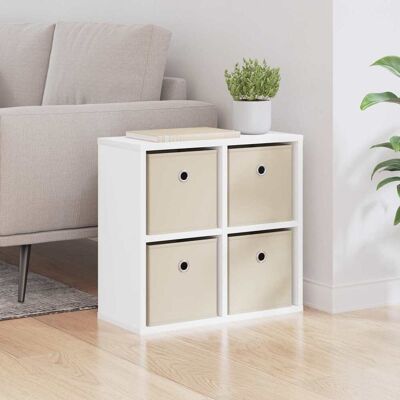 VIDAXL Credenza Con Cassetto Bianco 49,5 X 22 X 47 Cm VIDAXL Credenza Con Cassetto Bianco 49,5 X 22 X 47 Cm