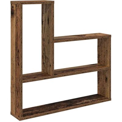 VIDAXL Scaffale Da Parete Legno Antico 60 X 11 X 60 Cm VIDAXL Scaffale Da Parete Legno Antico 60 X 11 X 60 Cm