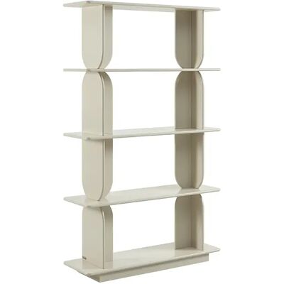 Unique Scaffale Con 4 Ripiani In Mdf Beige - Lusoria Unique Scaffale Con 4 Ripiani In Mdf Beige - Lusoria