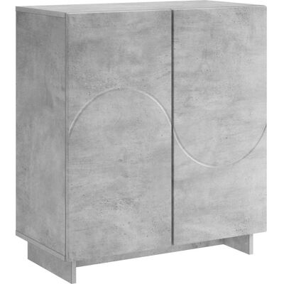 VIDAXL Credenza Grigio Cemento 67 X 34,5 X 75 Cm Legno Ingegnerizzato VIDAXL Credenza Grigio Cemento 67 X 34,5 X 75 Cm Legno Ingegnerizzato