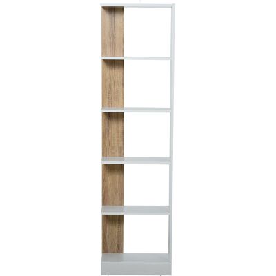 Scaffale aperto bianco Homcom a 5 livelli - Mobili di stoccaggio e esposizione Scaffale aperto bianco Homcom a 5 livelli - Mobili di stoccaggio e esposizione