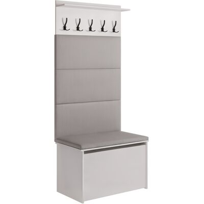 KENDRA HOME Set Ingresso Andy Con Scarpiera A Panca E Appendiabiti KENDRA HOME Set Ingresso Andy Con Scarpiera A Panca E Appendiabiti