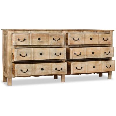 MAISON EXCLUSIVE - Credenza In Legno Massello Di Mango 200x40x90 Cm MAISON EXCLUSIVE - Credenza In Legno Massello Di Mango 200x40x90 Cm