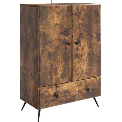 VIDAXL Credenza Rovere Fumo 66 X 34,5 X 95 Cm Legno Ingegnerizzato VIDAXL Credenza Rovere Fumo 66 X 34,5 X 95 Cm Legno Ingegnerizzato