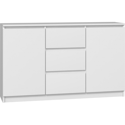HUCOCO Cassettiera moderna 2 ante + 3 cassetti - Comò HUCOCO Cassettiera moderna 2 ante + 3 cassetti - Comò