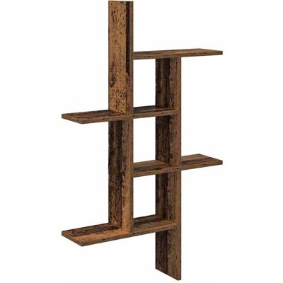 VIDAXL Scaffale Da Parete Legno Antico 61 X 15 X 102 Cm VIDAXL Scaffale Da Parete Legno Antico 61 X 15 X 102 Cm