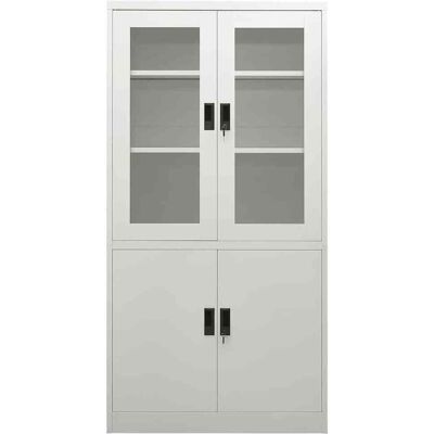 MAISON EXCLUSIVE - Armadio Per Ufficio Grigio Chiaro 90x40x180 Cm In Acciaio MAISON EXCLUSIVE - Armadio Per Ufficio Grigio Chiaro 90x40x180 Cm In Acciaio