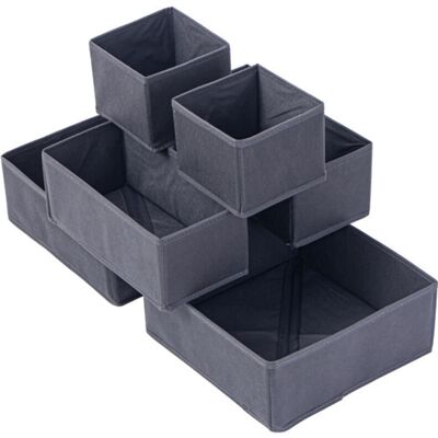 OEM Organizzatore Per Cassetti/organizer Per Vestiti, Pieghevole Per Armadio, Camera Da Letto O Cucina, Set Da 6, Grigio -crezuo OEM Organizzatore Per Cassetti/organizer Per Vestiti, Pieghevole Per Armadio, Camera Da Letto O Cucina, Set Da 6, Grigio -crezuo