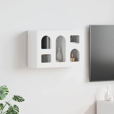 VIDAXL Armadio Pensile Bianco 60 X 20 X 40 Cm Legno Multistrato VIDAXL Armadio Pensile Bianco 60 X 20 X 40 Cm Legno Multistrato