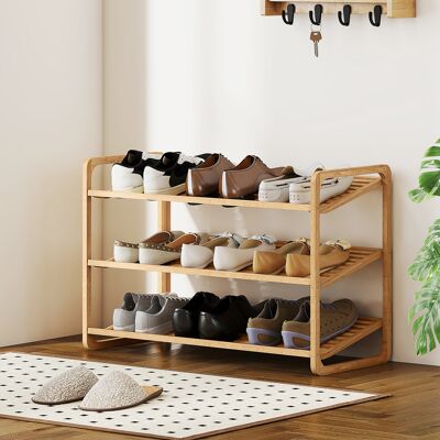 PZCC Scarpiera In Bambù Per 12 Paia Di Scarpe, Ideale Per Ingresso/camera Da Letto, 76x33x50,8 Cm, Colore Naturale. PZCC Scarpiera In Bambù Per 12 Paia Di Scarpe, Ideale Per Ingresso/camera Da Letto, 76x33x50,8 Cm, Colore Naturale.