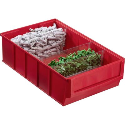 Allit 456531 Cassetta Impilabile Da Magazzino (l X L X A) 185 X 300 X 81 Mm Rosso 1 Pz. - Allit 456531 Cassetta Impilabile Da Magazzino (l X L X A) 185 X 300 X 81 Mm Rosso 1 Pz. -