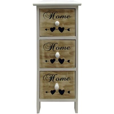 MOBILI REBECCA Rebecca Mobili Comodino 3 Cassetti Legno Bianco Nordico Bagno Camera 59x26x30 MOBILI REBECCA Rebecca Mobili Comodino 3 Cassetti Legno Bianco Nordico Bagno Camera 59x26x30