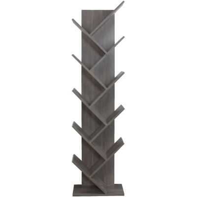 MOBILI REBECCA - Rebecca Mobili Libreria Scaffale 10 Ripiani Mdf Grigio Sbiancato 160x44,5x22 MOBILI REBECCA - Rebecca Mobili Libreria Scaffale 10 Ripiani Mdf Grigio Sbiancato 160x44,5x22