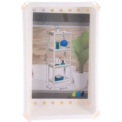 TENDANCE Mobile contenitore bianco a 4 ripiani - Mobile contenitore TENDANCE Mobile contenitore bianco a 4 ripiani - Mobile contenitore