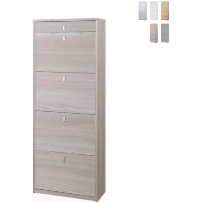 SARMOG Scarpiera - 4 Ante con Cassetto - Olmo Chiaro - 63x29x164 cm SARMOG Scarpiera - 4 Ante con Cassetto - Olmo Chiaro - 63x29x164 cm