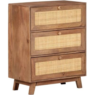 vidaXL Credenza 61x35x76 cm Legno massiccio di mango - Credenza vidaXL Credenza 61x35x76 cm Legno massiccio di mango - Credenza