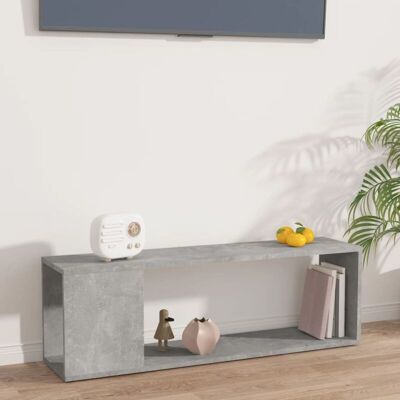 VIDAXL Mobile Tv Grigio Cemento 100x24x32 Cm In Truciolato - VIDAXL Mobile Tv Grigio Cemento 100x24x32 Cm In Truciolato -