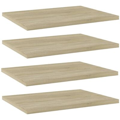 VIDAXL Ripiani Per Libreria 4pz Rovere Sonoma 40x30x1,5cm Multistrato - VIDAXL Ripiani Per Libreria 4pz Rovere Sonoma 40x30x1,5cm Multistrato -