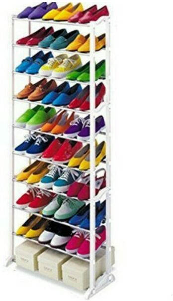 TRADE SHOP TRAESIO - Trade Shop - Scarpiera Componibile 30 Paia Di Scarpe Salvaspazio Scaffale Shoes Rack Amazing