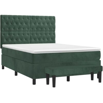Letto in Velluto Verde 140x190cm - Letto Letto in Velluto Verde 140x190cm - Letto