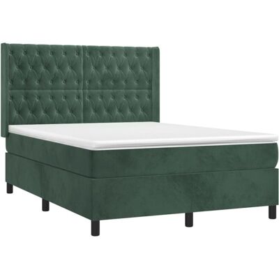 Letto a molle verde scuro 140x190 - VIDAXL Letto a molle verde scuro 140x190 - VIDAXL