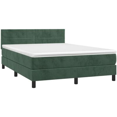 Maisonchic Modello 379252 Letto box spring in velluto verde scuro Maisonchic Modello 379252 Letto box spring in velluto verde scuro