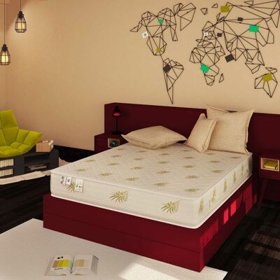BALDIFLEX - Materasso Memory Foam 23 Cm Easy Super Top Con Fodera Aloe Vera Piazza E Mezza Misura 120x200 Cm BALDIFLEX - Materasso Memory Foam 23 Cm Easy Super Top Con Fodera Aloe Vera Piazza E Mezza Misura 120x200 Cm