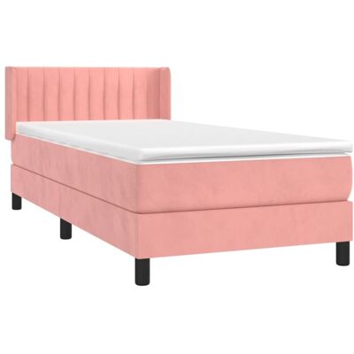 Letto in Velluto Rosa Vidaxl con Testiera Regolabile - Letto Letto in Velluto Rosa Vidaxl con Testiera Regolabile - Letto