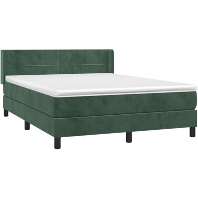Letto pieghevole con materasso - 140x190 cm, Verde scuro Letto pieghevole con materasso - 140x190 cm, Verde scuro