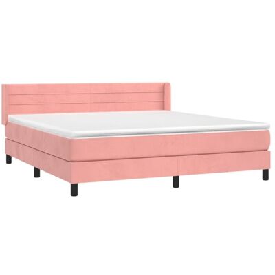 Letto in velluto rosa vidaXL con testa regolabile - Letto Letto in velluto rosa vidaXL con testa regolabile - Letto