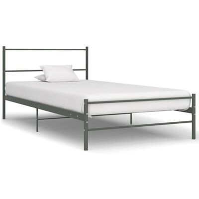 VIDAXL Giroletto Grigio In Metallo 100x200 Cm - VIDAXL Giroletto Grigio In Metallo 100x200 Cm -