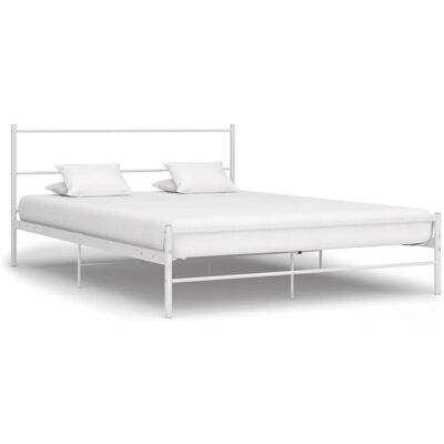 VIDAXL Giroletto Bianco In Metallo 120x200 Cm - VIDAXL Giroletto Bianco In Metallo 120x200 Cm -