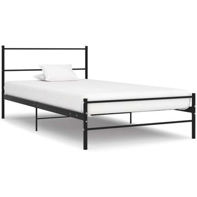VIDAXL Giroletto Nero In Metallo 100x200 Cm - VIDAXL Giroletto Nero In Metallo 100x200 Cm -