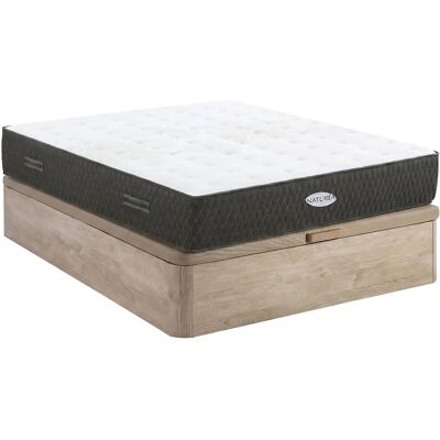 Unique Set 160 X 200 Cm Rete Contenitore Naturale Chiaro + Materasso A Molle Insacchettate E Fibre Di Kapok Sp.31cm - Sorema Di Naturea Unique Set 160 X 200 Cm Rete Contenitore Naturale Chiaro + Materasso A Molle Insacchettate E Fibre Di Kapok Sp.31cm - Sorema Di Naturea